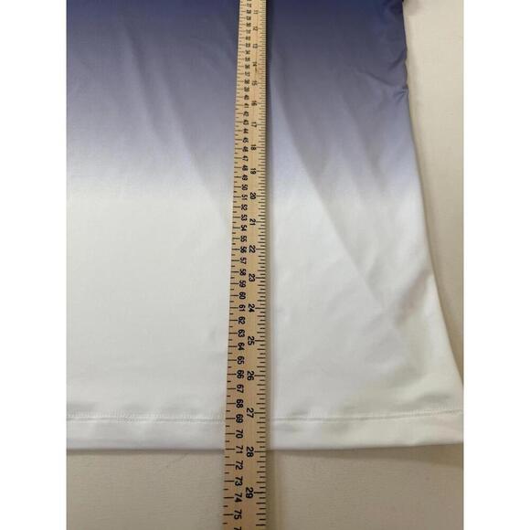 Redvanly Golf Devon Polo Shirt Short Sleeve M Stretch Wick Blue White - Picture 6 of 6